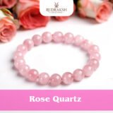 Natural Rose Quartz Bracelet for Love, Emotional Healing & Calmness