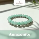 Natural Amazonite Bracelet for Calm Mind, Emotional Balance & Positive Energy