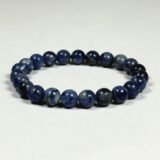 Natural Sodalite Bracelet for Intuition, Mental Clarity & Emotional Balance
