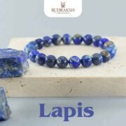 Natural Lapis Lazuli Bracelet for Wisdom, Intuition & Spiritual Growth