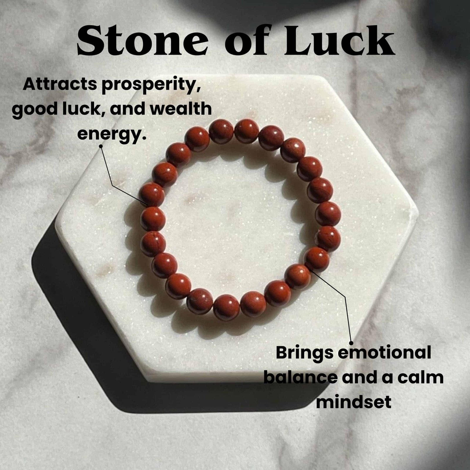 Natural Red Jasper Bracelet for Strength, Vitality & Grounding - Image 5