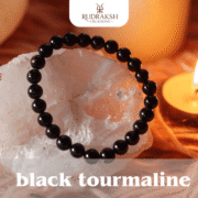 Natural Black Tourmaline Bracelet for Protection, Grounding & Energy Shield