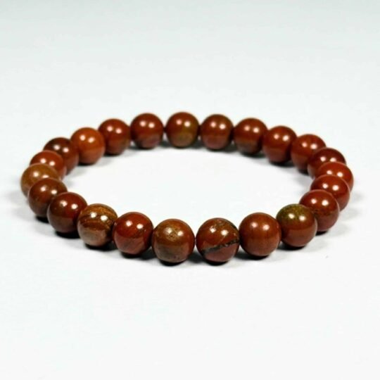 Natural Red Jasper Bracelet for Strength, Vitality & Grounding