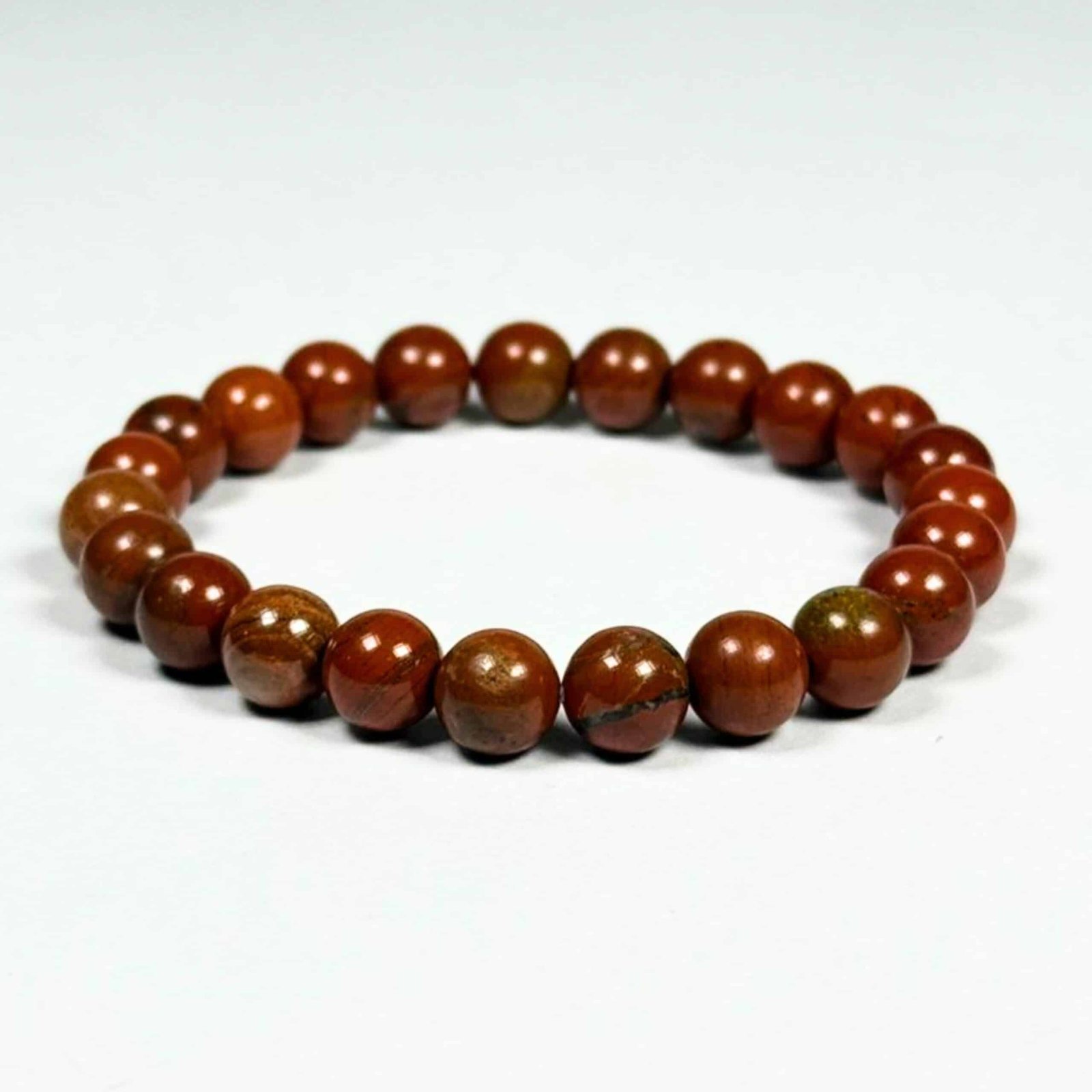 Natural Red Jasper Bracelet for Strength, Vitality & Grounding