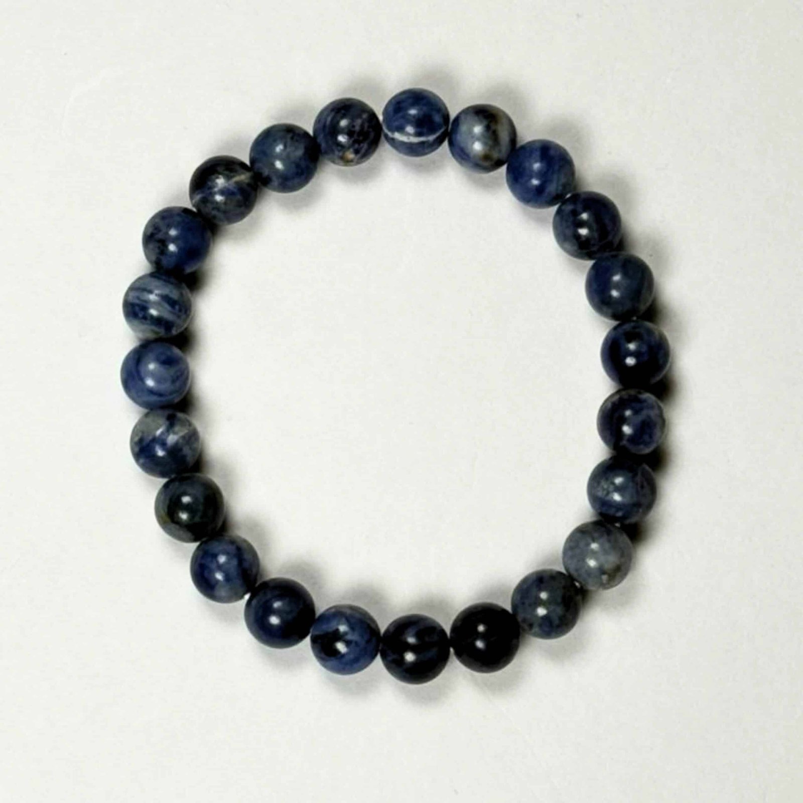Natural Sodalite Bracelet for Intuition, Mental Clarity & Emotional Balance - Image 2